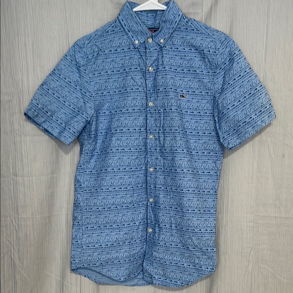 Vineyard Vines Blue Casual Button Down Shirt